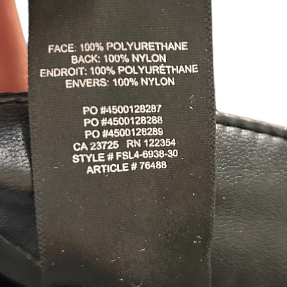 Aritzia Wilfred Rebel Pant- High Waisted Vegan Leather Pants- Black- Size 2 - Picture 13 of 16